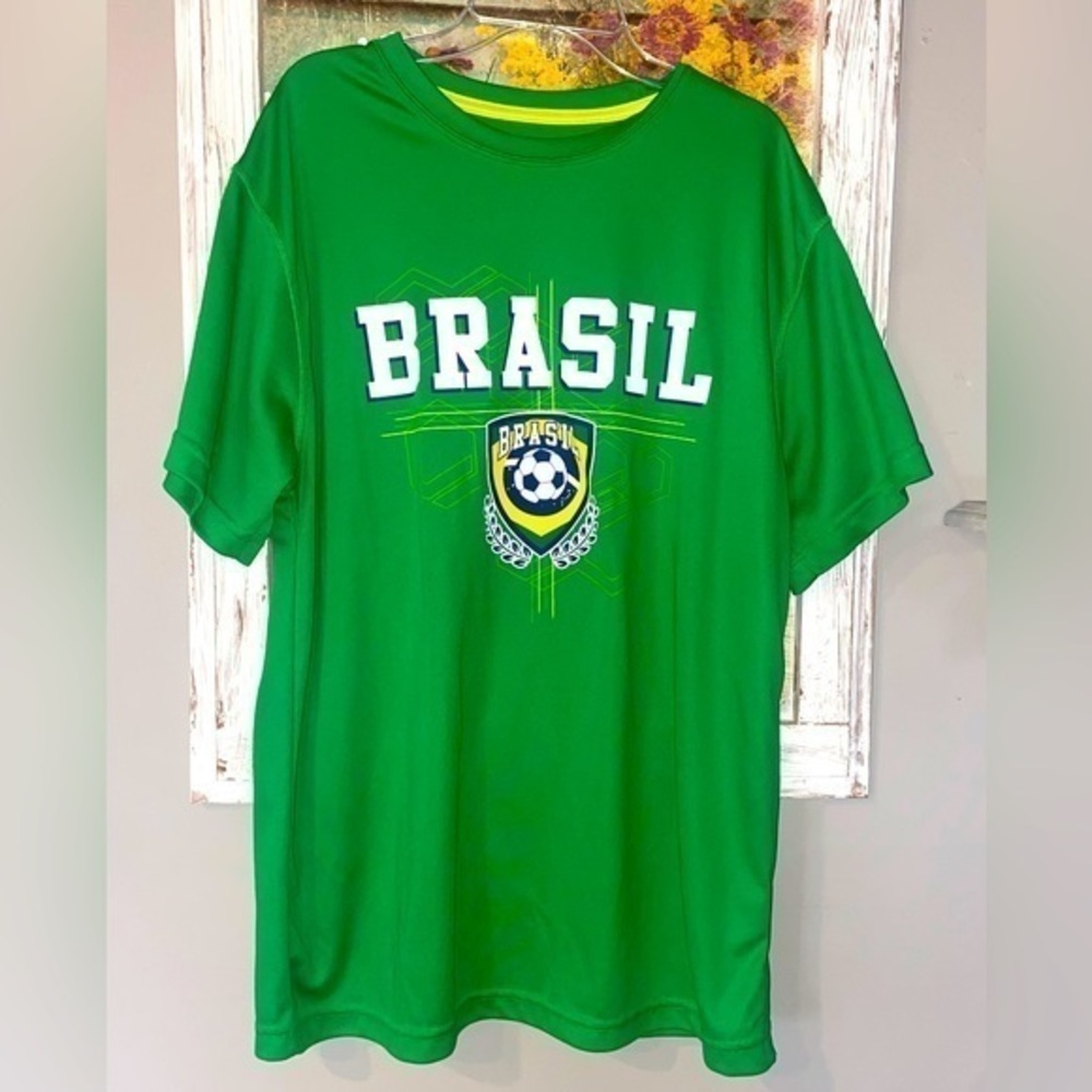 MEN'S NIKE BRAZIL BRASIL NATIONAL   FOOTBALL SOCCER SHIRT JERSEY SIZE Large
